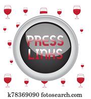 Text sign showing Press Links. Conceptual photo intended to manipulate a site s is ranking in Google search Circle button colored sphere switch center background middle round shaped. Text sign showing Press Links. Conceptual photo intended to manipulate a site s is ranking in Google search Circle button colored sphere switch center background middle round shaped.