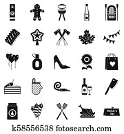 משפחה, סוף שבוע, איקונים, קבע, פשוט, סיגנון