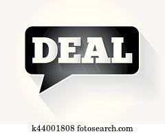 Deal text message bubble