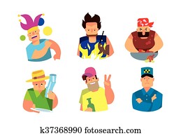 grillspass, leute, freigestellt, weiß, hintergrund