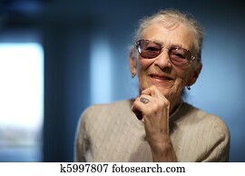 Happy senior woman at home Happy senior woman at home