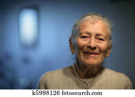 Happy senior woman at home Happy senior woman at home