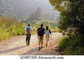 Hiking Scene. Hiking Scene.