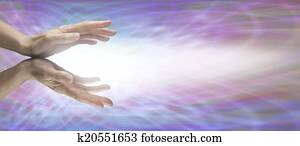 irradiando, reiki, energia