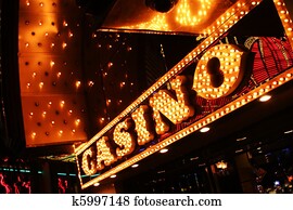 Neon casino sign. Las Vegas, Nevada, USA. Neon casino sign. Las Vegas, Nevada, USA.