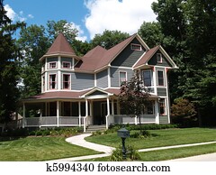 Viktorianische Stil Haus Stock Bilder und Fotos. 3.681 viktorianische