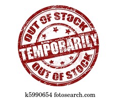 Out of stock temporarily stamp