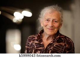 Portrait of a senior woman at home Portrait of a senior woman at home