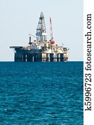 Sea Oil Rig Drilling Platform