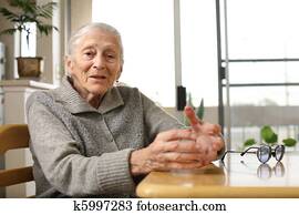 Senior woman at home Senior woman at home