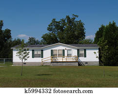 Single-wide mobile residential home Single-wide mobile residential home