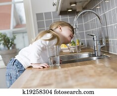 Small Girl in the kitchen Small Girl in the kitchen