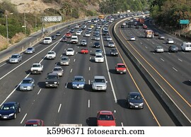 Traffic on the Hollywood 101 freeway. Los Angeles, California, USA. Traffic on the Hollywood 101 freeway. Los Angeles, California, USA.