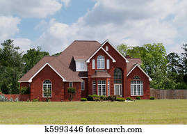 Two Story Brick Residential Home Two Story Brick Residential Home
