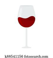 יין אדום, כוס, וקטור