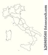 מפה של איטליה