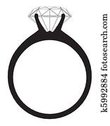 צלצל, עם, יהלום