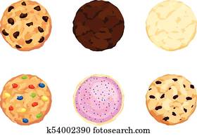 Chocolate Chip, Fudge, Sugar, Candy, Icing and Sprinkles, Oatmeal Cookies Chocolate Chip, Fudge, Sugar, Candy, Icing and Sprinkles, Oatmeal Cookies