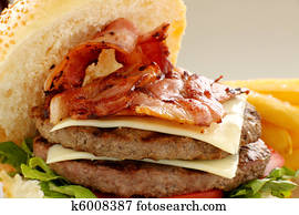Double Bacon And Cheese Burger