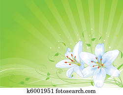 Easter lilies background Easter lilies background