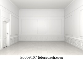 empty white room