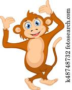 Funny Monkey Cartoon