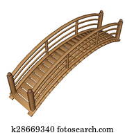 Garden bridge - 3D render Garden bridge - 3D render