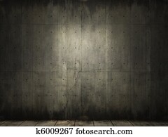 grunge, fundo, de, concreto, sala