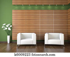 interior design of modern waiting room