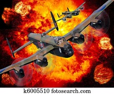 Lancaster bomber bombing run Lancaster bomber bombing run