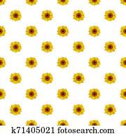 Bright sunflower pattern seamless Bright sunflower pattern seamless