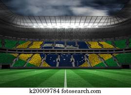 Composite image of digitally generated brazilian national flag Composite image of digitally generated brazilian national flag