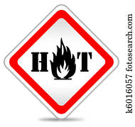 Hot sign Hot sign