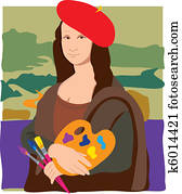 mona lisa, artista