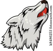 Wolf head vector Wolf head vector