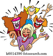 Women having fun and laughing Women having fun and laughing