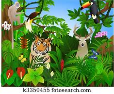 Animal in the jungle Animal in the jungle