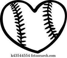 basebol, coração