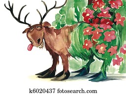flower deer flower deer