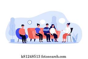 Group therapy conversation Group therapy conversation