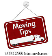 Moving Tips Sign Moving Tips Sign