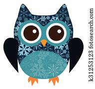 owl snowflake owl snowflake