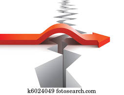 Risk and success vector concept Risk and success vector concept