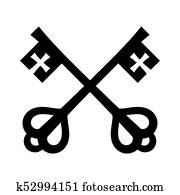 מפתחות, של, צדיק, פיטר, (keys, ל, ה, מלכות, של, heaven)