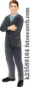 Businessman character
