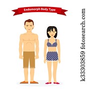 Endomorph Body Type Woman and Man