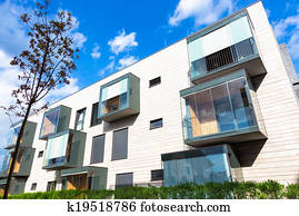 Modern residential architecture. Modern residential architecture.