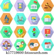 modernes, flache, bildung, heiligenbilder modernes, flache, bildung, heiligenbilder