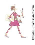 artist girl artist girl