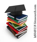 Books and Graduation Cap Books and Graduation Cap